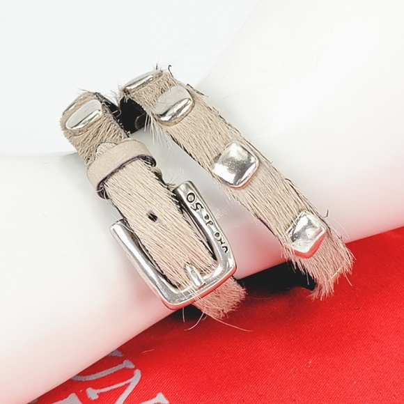 2015 Uno de 50 "No Blemish" Genuine Cow Hide Wrap Bracelet NWOT! PUL1362 - Picture 7 of 11